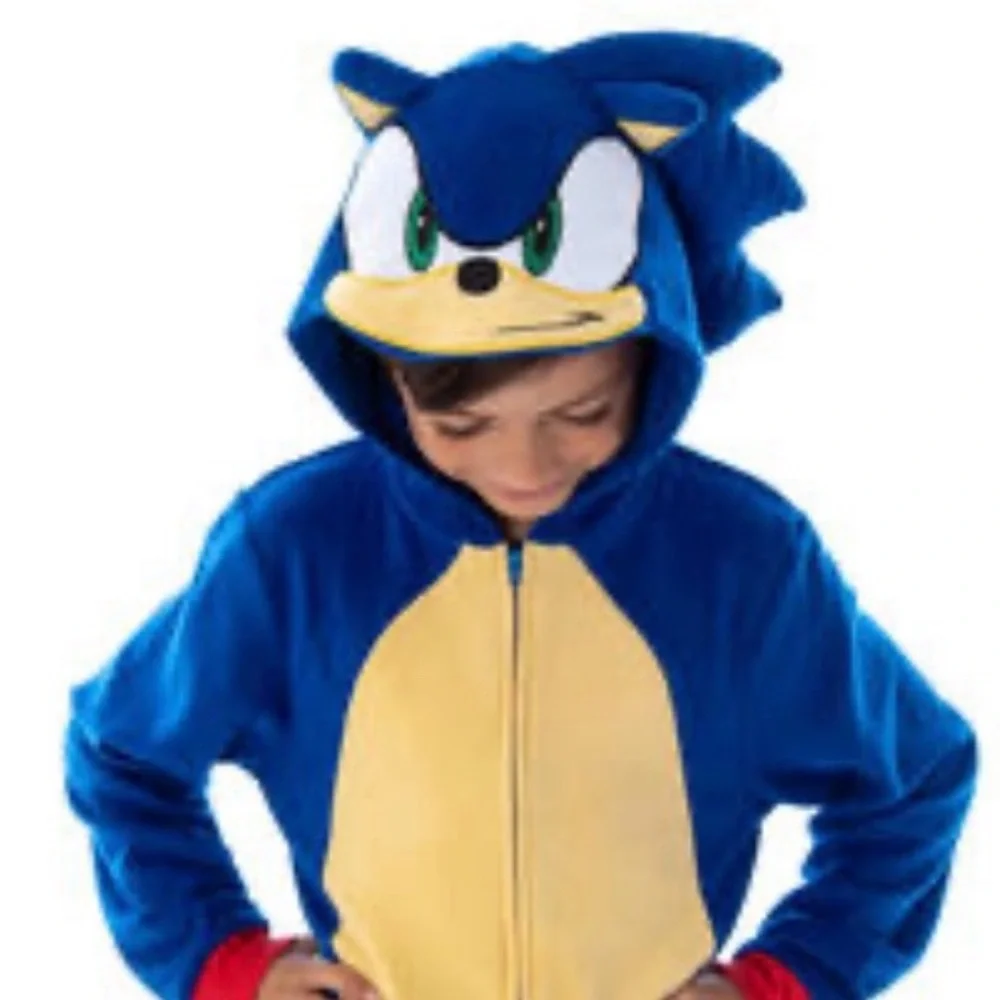 Sonic the Hedgehog Union Suit Boys Size Medium 8-10